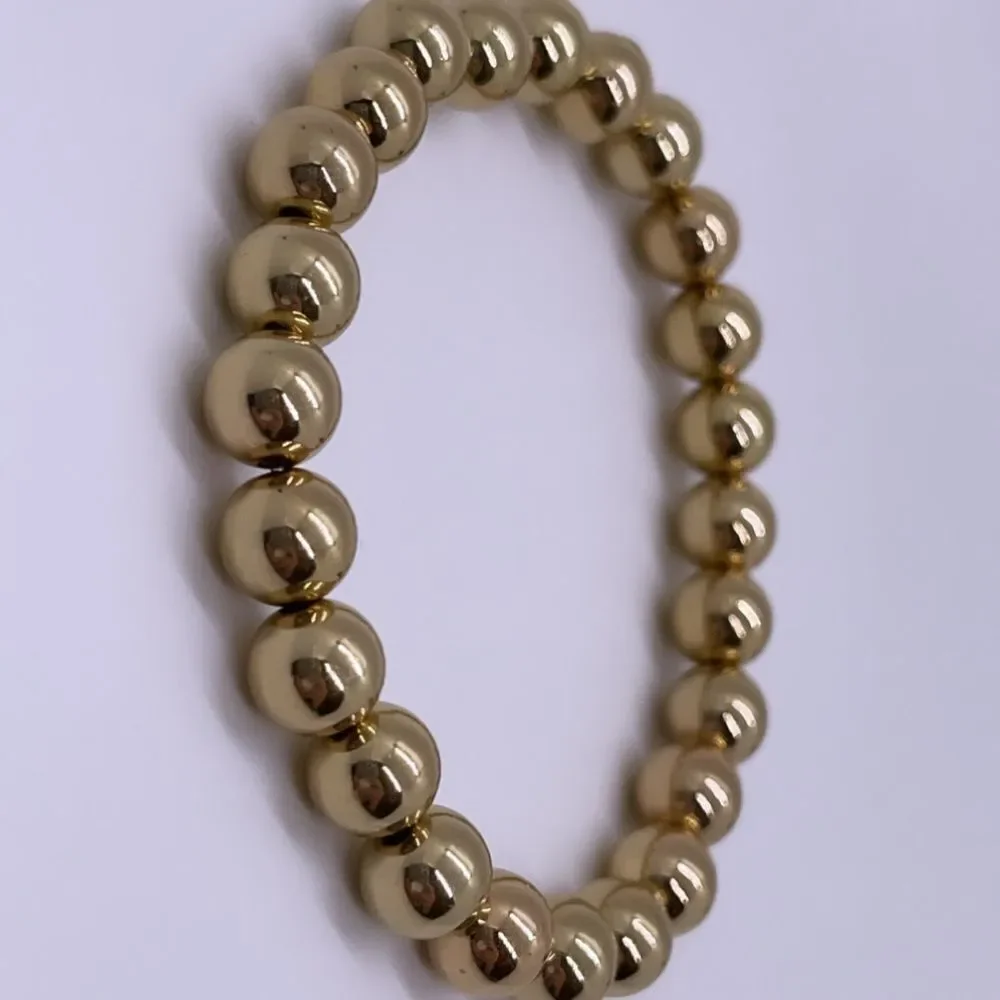 NWT Wool + Pepper Co. Gold Beaded Bracelet - Picture 3 of 5